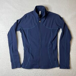 Lululemon Define Jacket Womens 10 Navy Blue Full Zip Athletic Pilling